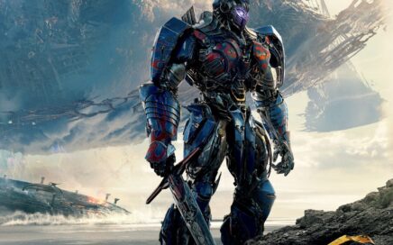Poster for the movie "Transformers: Ostatni Rycerz"